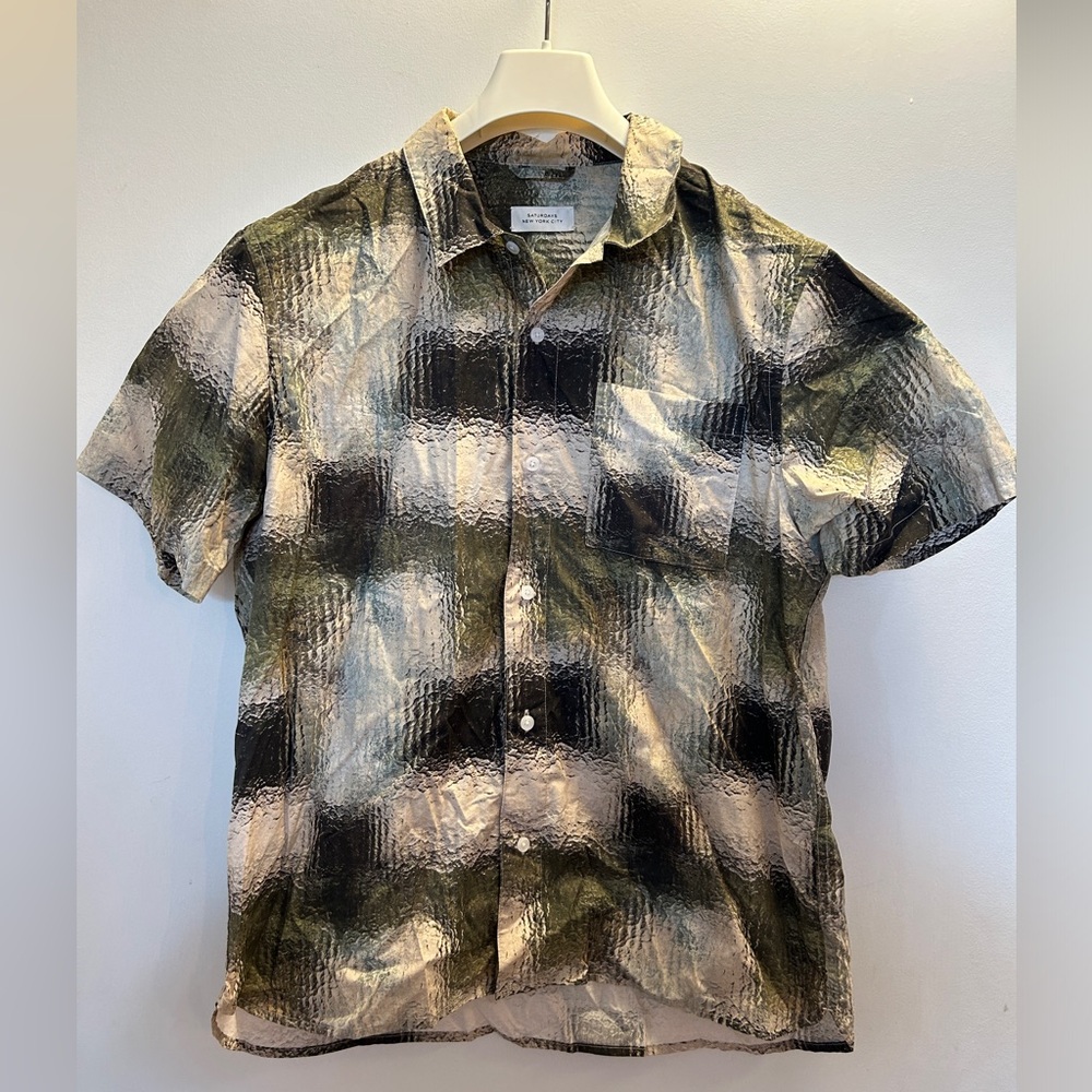 Saturdays NYC Medium Short Sleeve Button Up